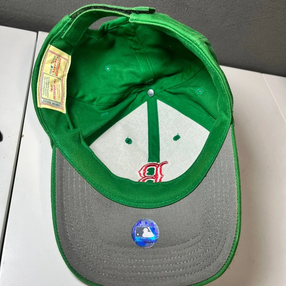 Boston Red Sox Green MLB Hat Twins Enterprise Adjustable Baseball Cap St Patty